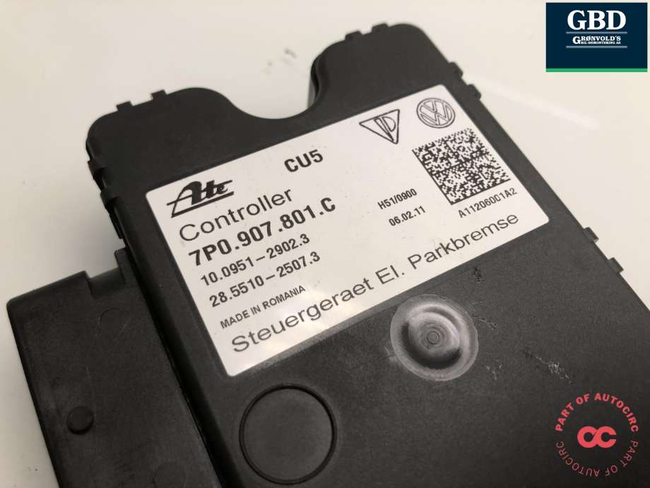 Styreenhet elektrisk parkbrems (EPB - Electric Parking Brake) til Porsche Cayenne 2010-2017 (92A) (92A) (958 618 109 02|958 618 109 00|7P0 907 801 C)