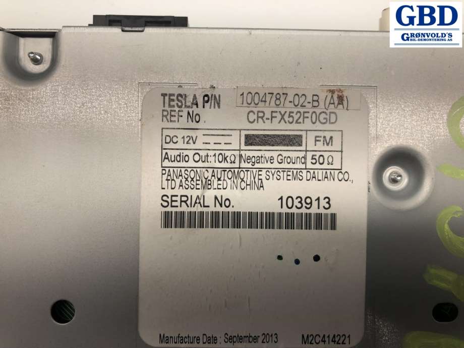 Tesla Model S, 2013-2016 (Fase 1) (1004787-02-B)