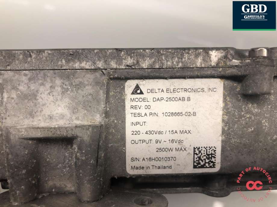 DCDC converter elbil til Mercedes B-Klasse, electric drive 2014-2018 (W242) (W242) (A 242 342 47 00|1028665-02-B|A 242 342 47 00 80)
