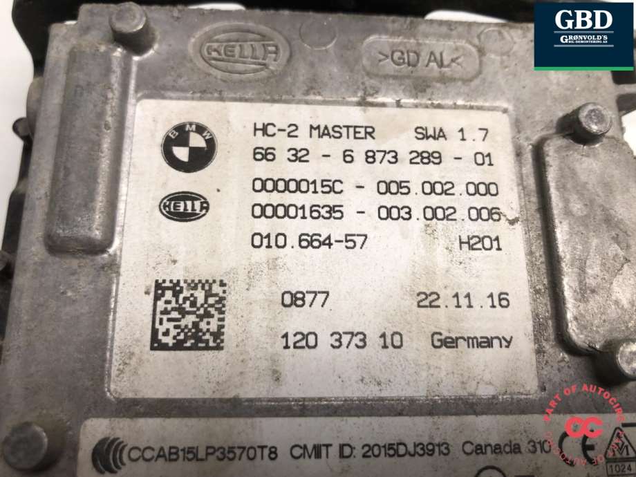 BMW X5, 2013-2018 (F15) (66 32 6 873 289)
