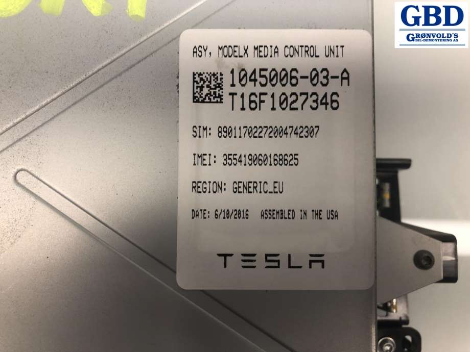 Tesla Model S, 2016-2021 (Fase 2) (1045006-03-A)