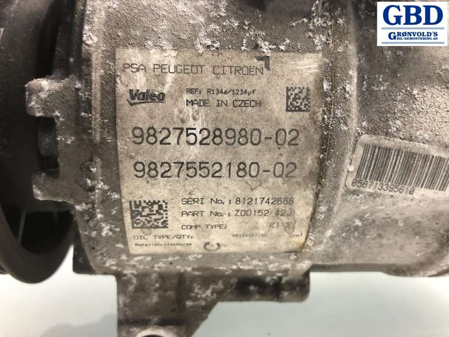 Peugeot 308, 2013-2021 (Type II) (VALEO|98 092 742 80|98 151 985 80|9827528980-02)