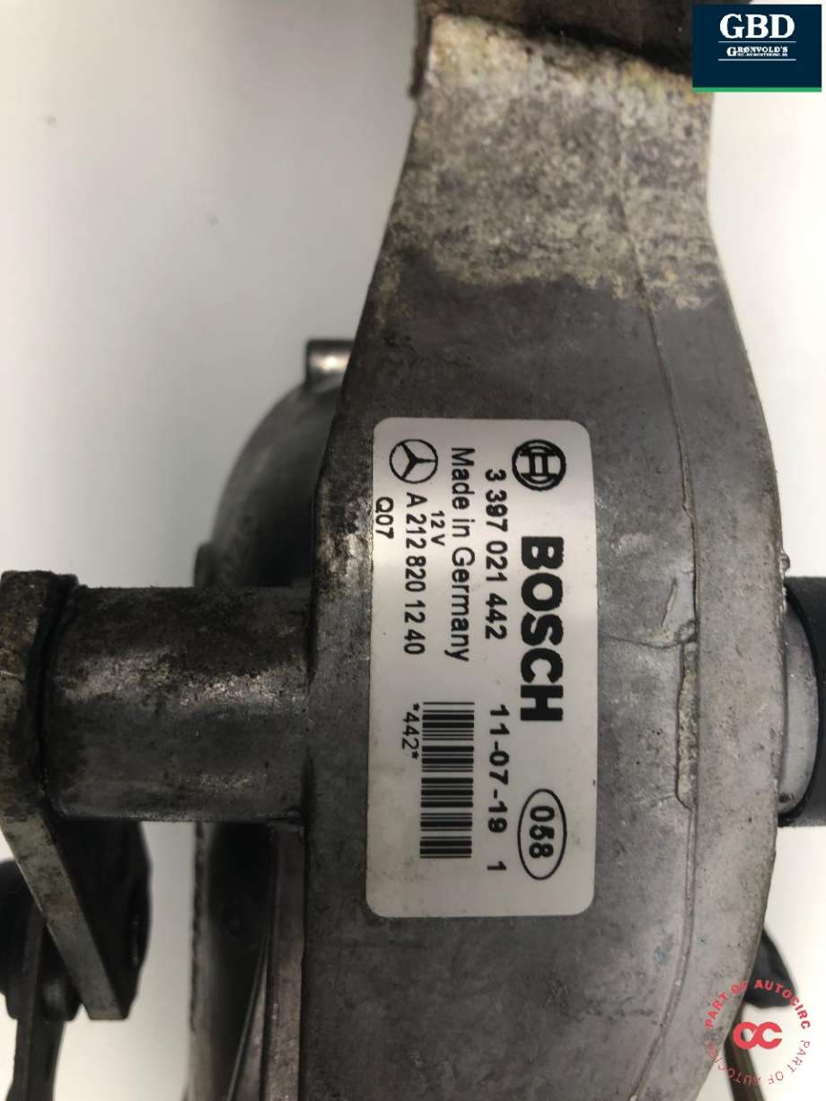 Viskermotor frontrute komplett m/overføring til Mercedes CLS 2011-2017 (C218) (C218) (BOSCH|A 212 820 12 40|3 397 021 442|1 397 220 666)