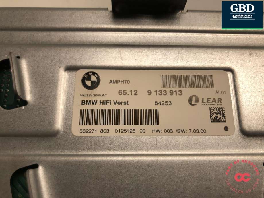 Bilstereo forsterker til BMW X6 2008-2014 (E71/E72) (E71/E72) (65 12 2 622 682|65.12 9 133 913|)