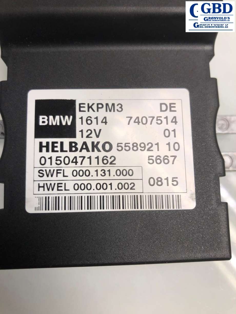 BMW 4-Serie, 2013-2020 (F32/F33/F36) (HELBAKO|16 14 7 411 596|1614 7407514)