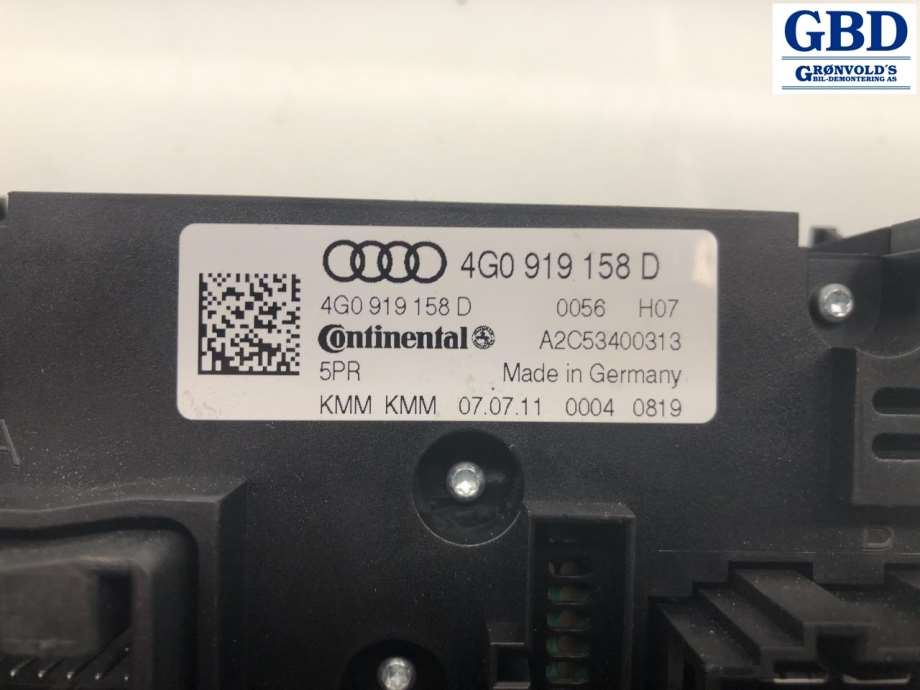 Audi A7, 2010-2014 (Type I, Fase 1) (4G0 919 158 D)