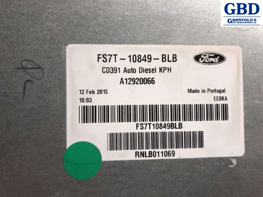 Ford Mondeo, 2014-2019 (Type V, Fase 1) (2164535|GS7T-10849-BLE|FS7T-10849-BLB)