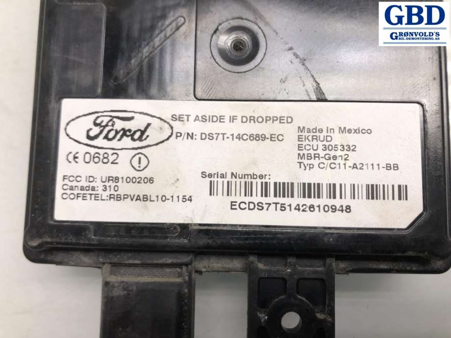 Ford Mondeo, 2014-2019 (Type V, Fase 1) (DS7T-14C689-EC|5237941|DS7T-14C689-EB)