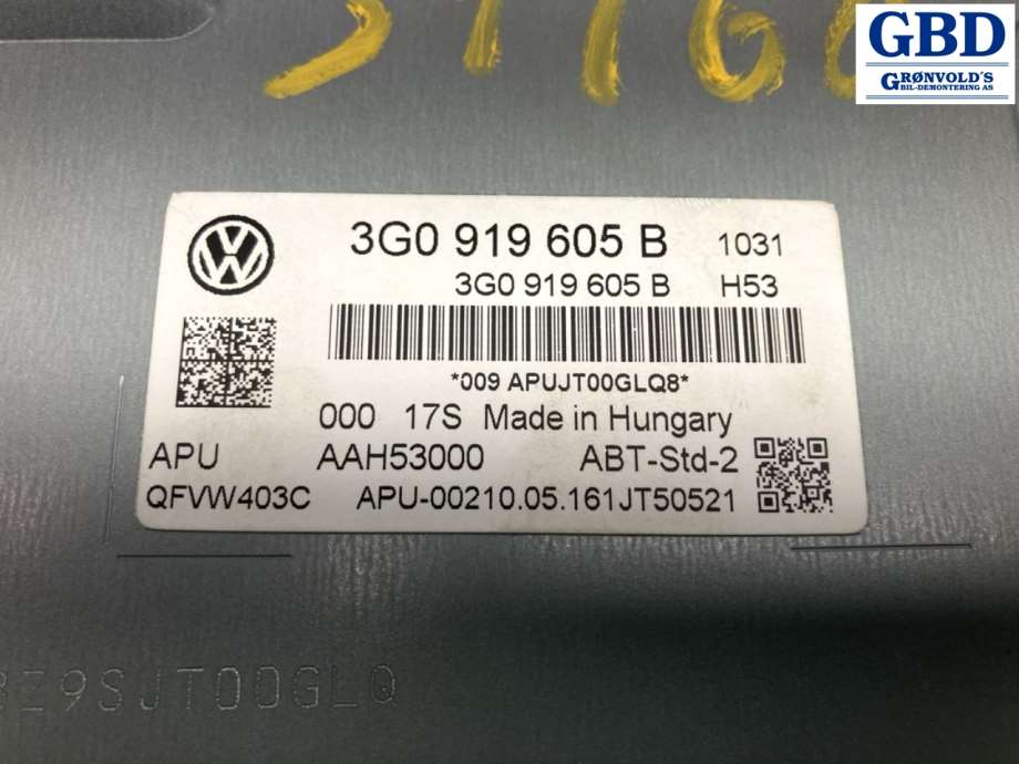 VW Golf VII, 2012-2017 (Fase 1) (3G0 919 605 B)