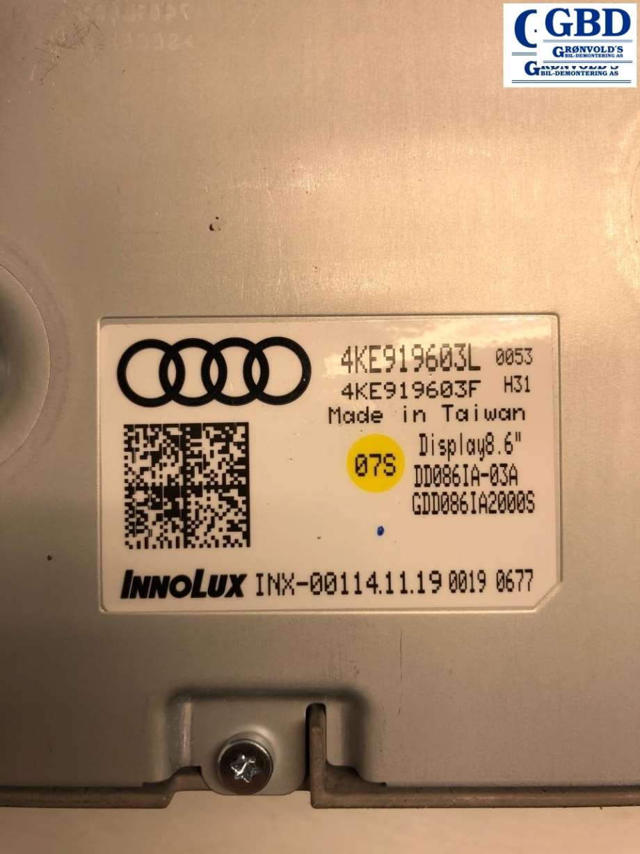 Audi e-tron, 2018- (INNOLUX|4KE 919 603 L|4KE919603F)