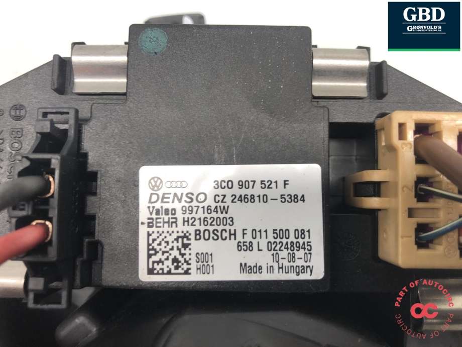 Varmeapparat motor til VW Touran 2010-2015 (Type I, Fase 3) (DENSO|1K1 820 015 L|1K1 820 021|3C0 907 521 F)