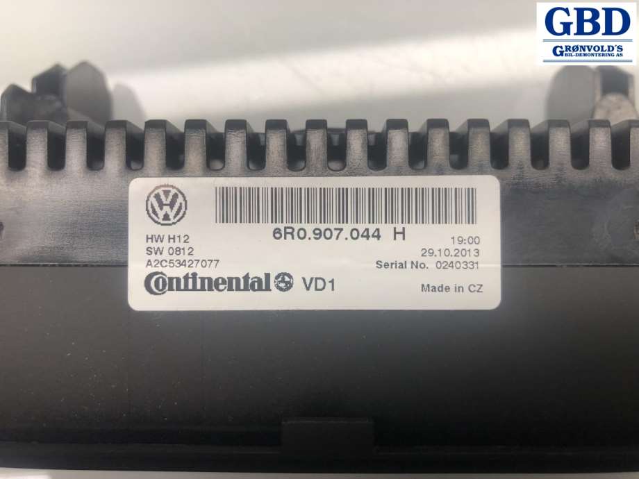 VW Polo, 2009-2014 (Type V, Fase 1) (6R0 907 044 N|6R0 907 044 H)