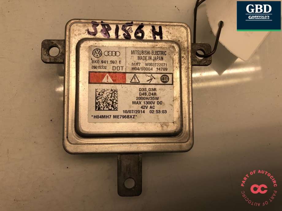 Styreenhet xenon/ballast til Audi A4, Allroad 2009-2016 (Type I) (B8) (B8) (8K0 941 597 E|)