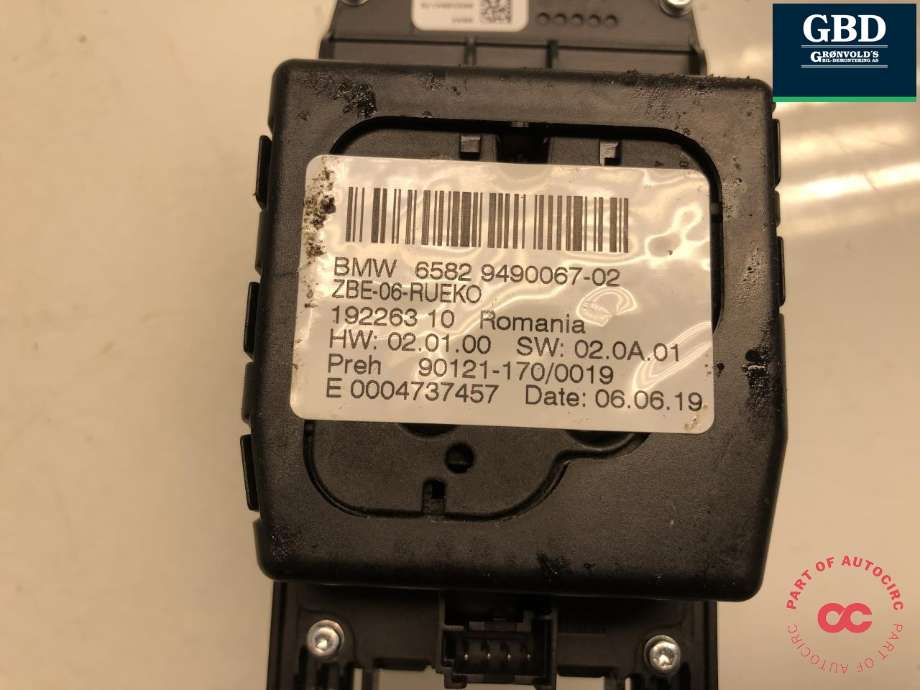 Bilstereo betjeningspanel til BMW X1 2015-2022 (F48) (F48) (65 82 5 A3B 1E4|65 82 5 A14 E66|6582 9490067-02)