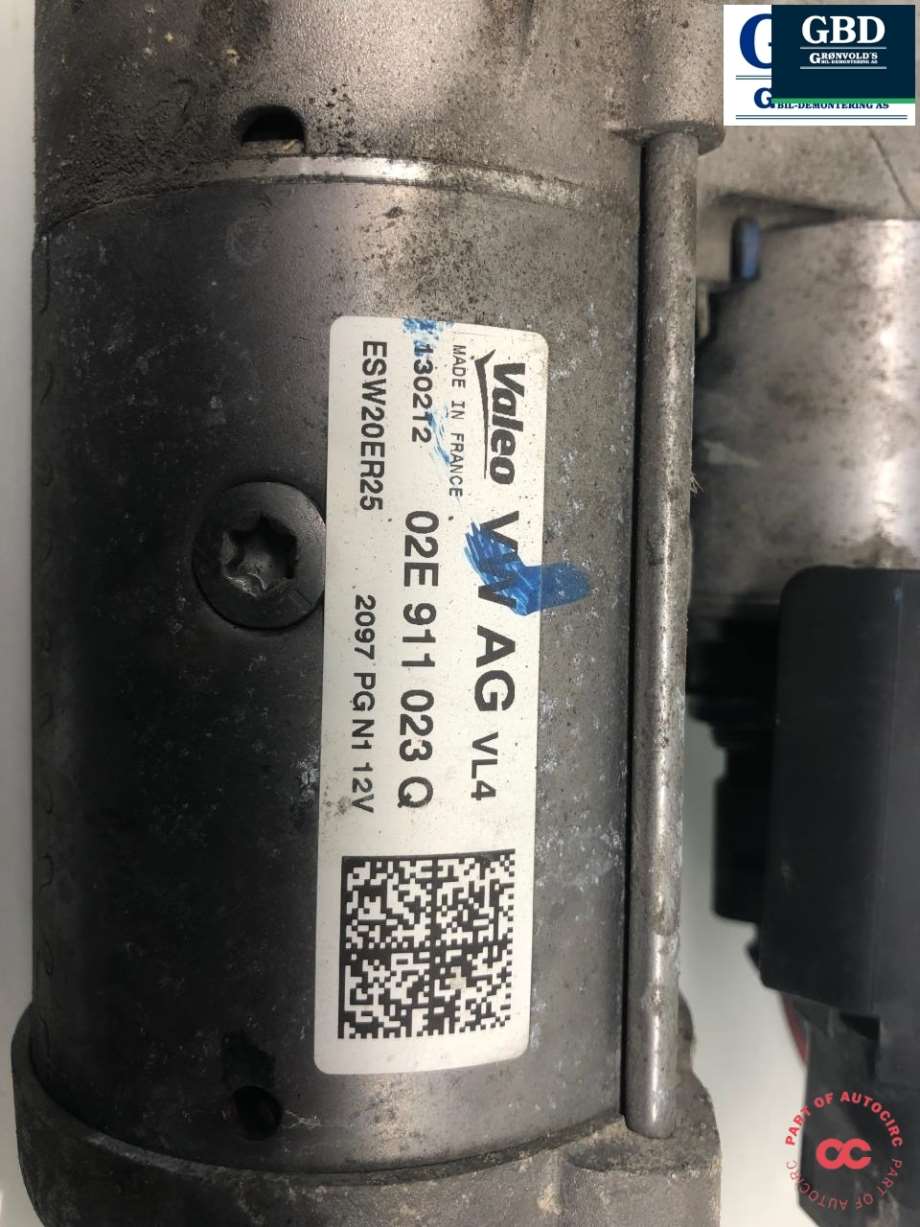 VW Passat, 2011-2015 (B7) (VALEO|02E 911 024 C|02E 911 024 H)
