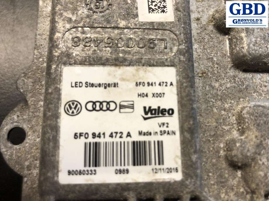 VW e-Golf, 2014-2017 (Fase 1) (VALEO|5F0 941 472 A)