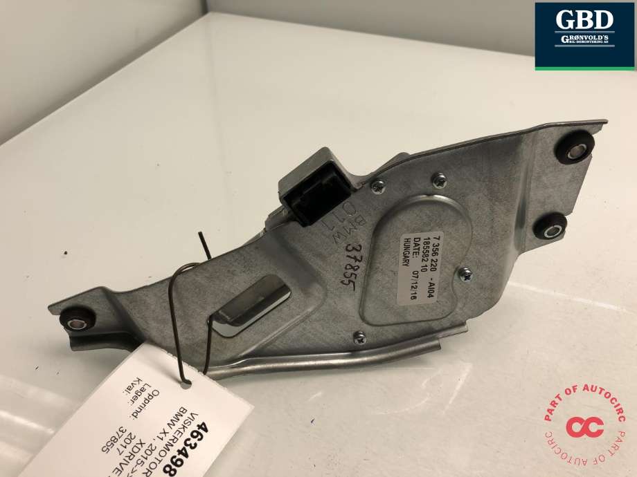 Viskermotor bakrute til BMW X1 2015-2022 (F48) (F48) (61 62 7 356 220|185582 10|7 356 220)