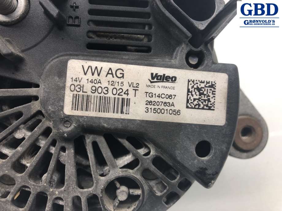 VW Amarok, 2010-2016 (Type I, Fase 1) (VALEO|03L 903 024 T|03L 903 024 TX)