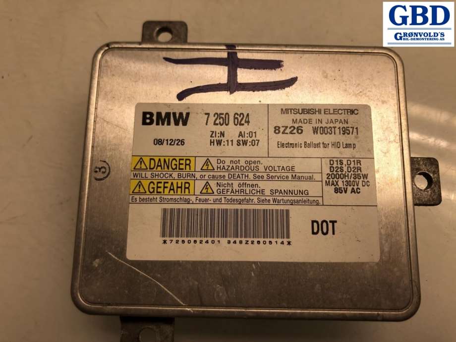 BMW 7-Serie, 2009-2015 (F01/F02/F03/F04) (63 11 7 316 213|7 250 624)