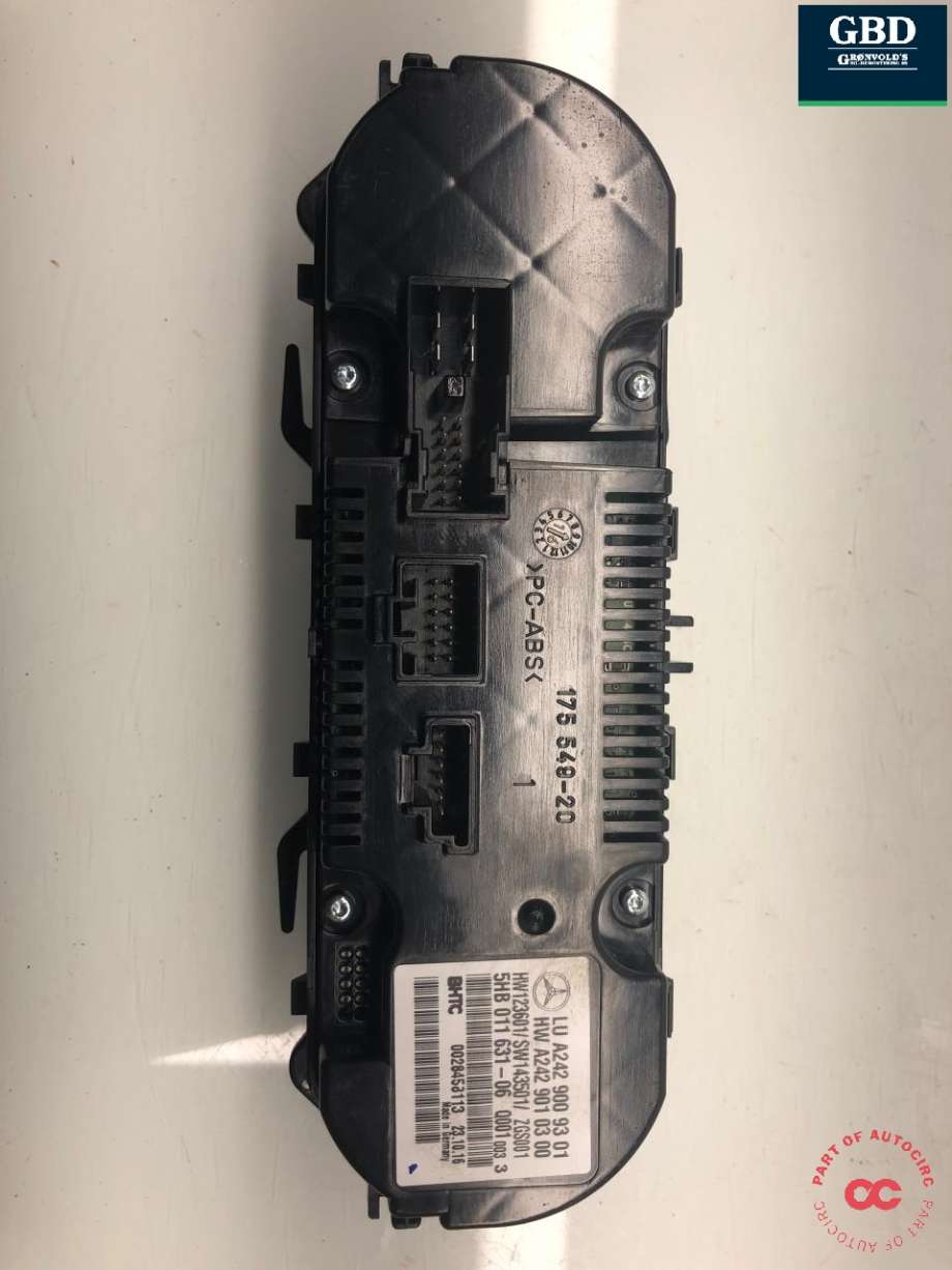 Varmeapparat betjening til Mercedes B-Klasse, electric drive 2014-2018 (W242) (W242) (A 242 900 93 01|A 242 901 03 00|)