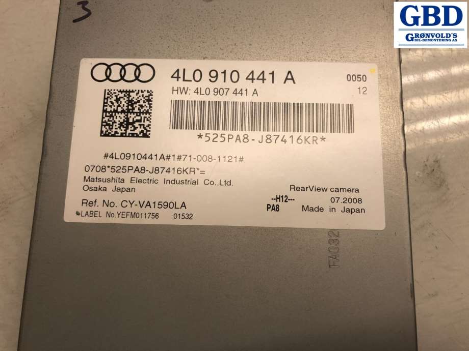 Audi Q7, 2006-2010 (Type I, Fase 1) (4L0 910 441 B|4L0 910 441 A)