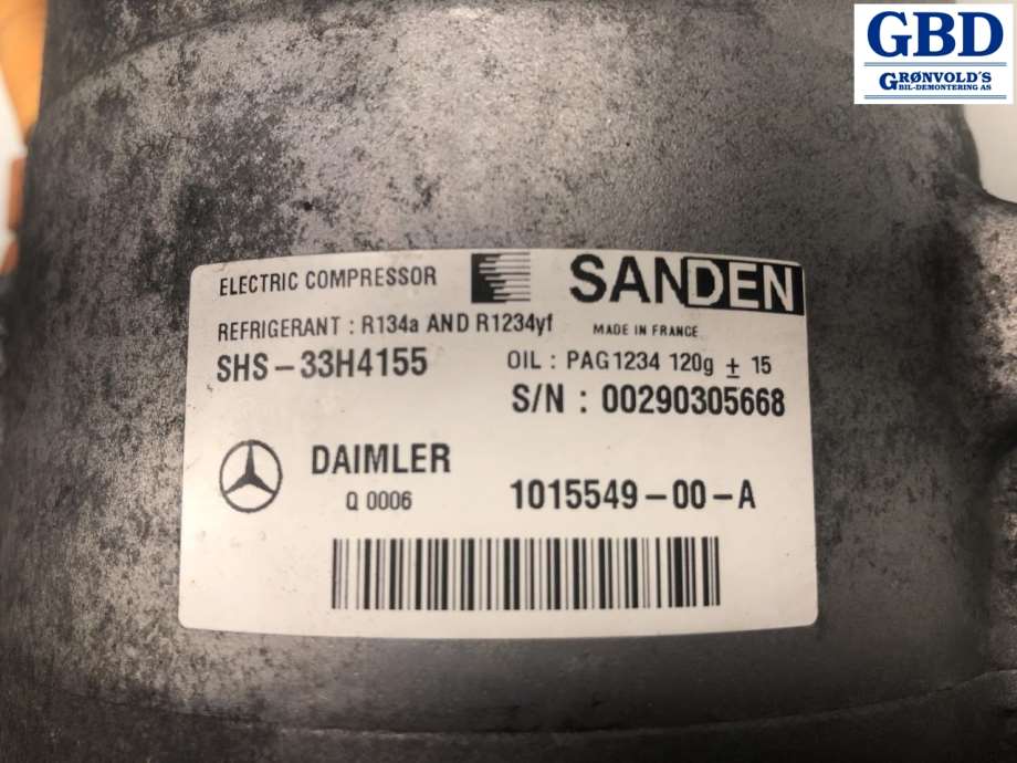 Mercedes B-Klasse, electric drive, 2014-2018 (W242) (A 003 230 51 11|1015549-00-A)