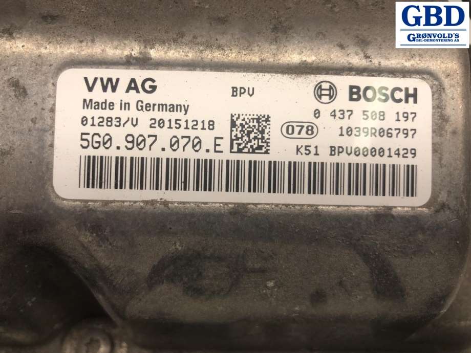 VW Golf VII, 2012-2017 (Fase 1) (5G0 907 070 E)