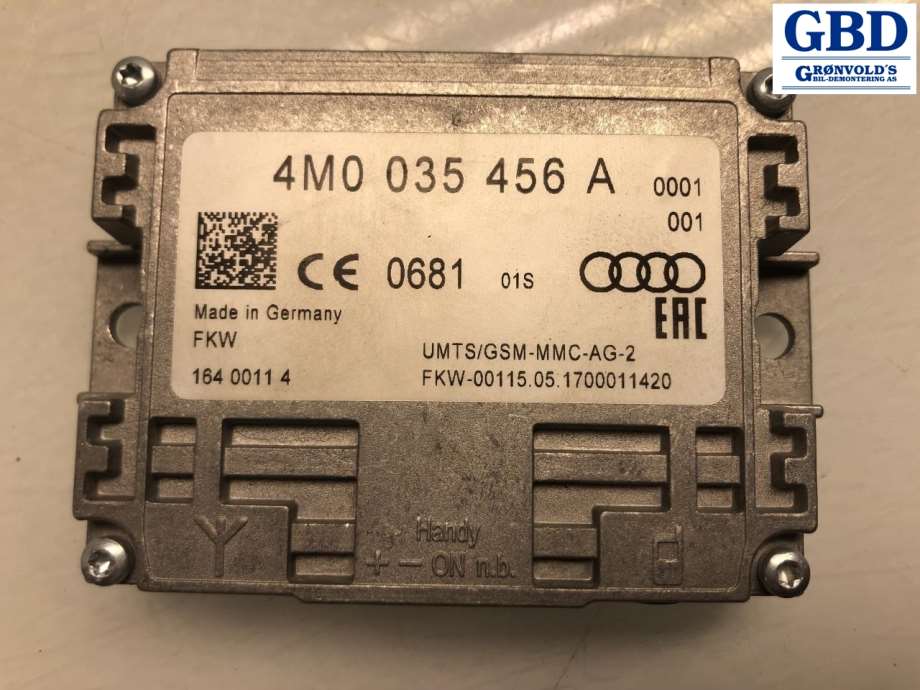 Audi Q7, 2015- (Type II) (4M0 035 456 B|4M0 035 456 A)