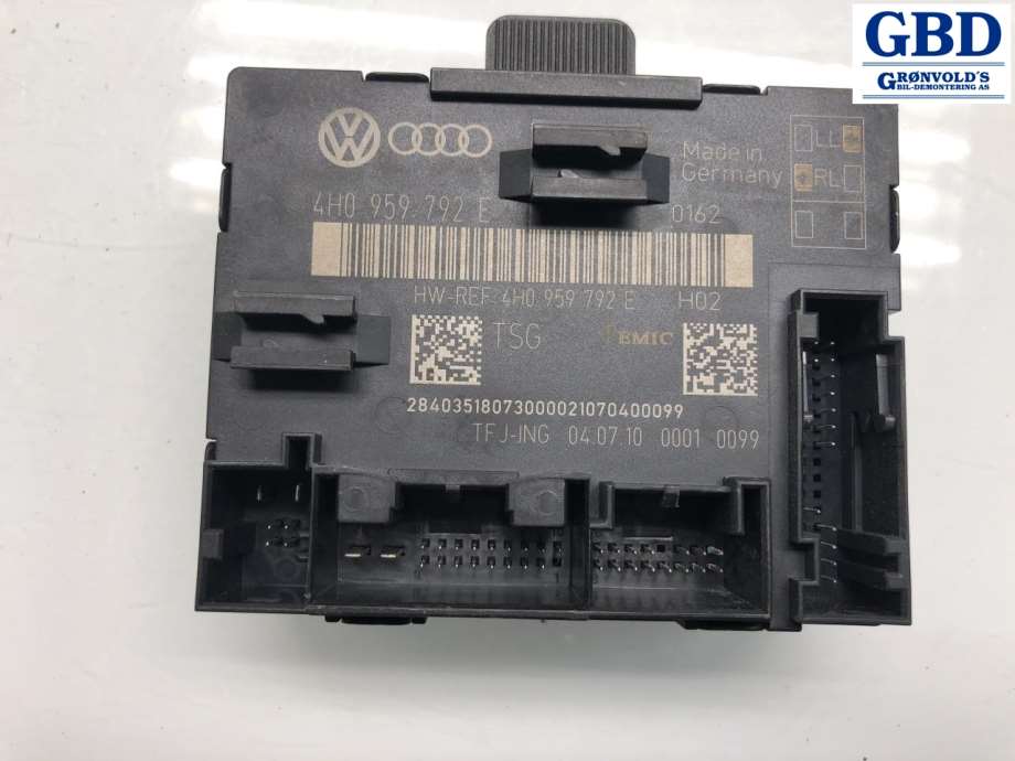 Audi A8, 2010-2013 (Type III, Fase 1) (4H0 959 792 E)