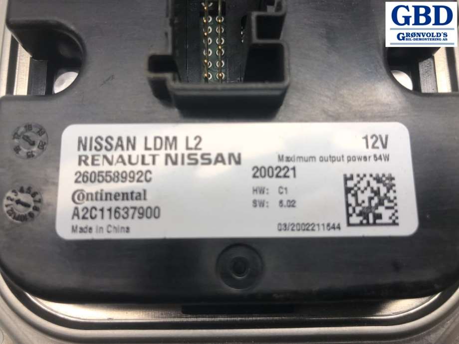 Nissan Leaf, 2018- (Type II) (260558992C)