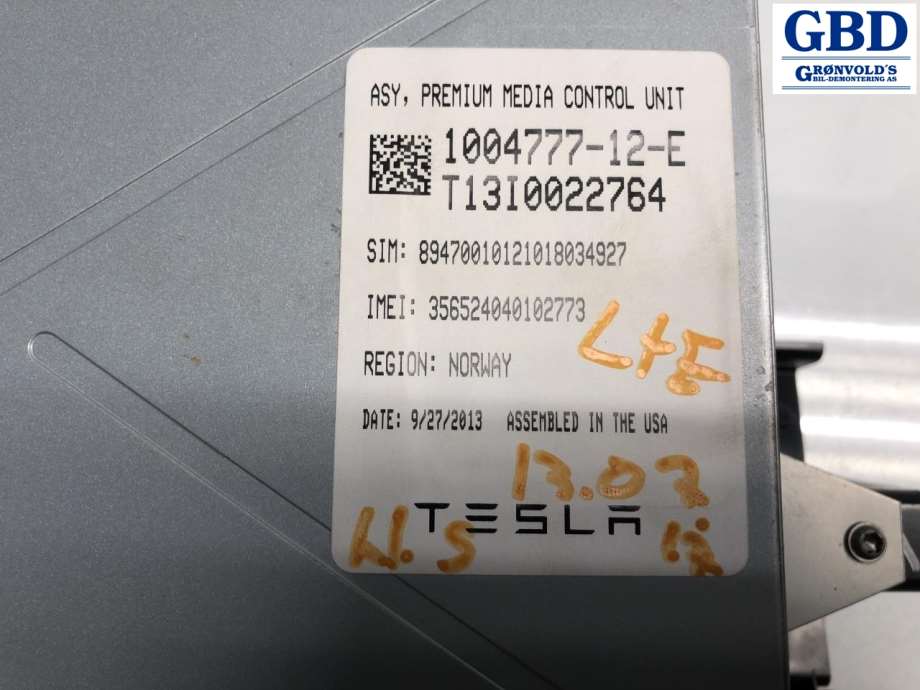 Tesla Model S, 2013-2016 (Fase 1) (1004777-12-E)