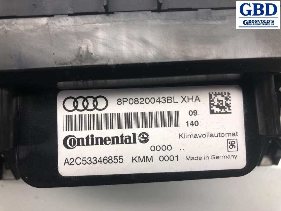 Audi A3, 2009-2012 (Type II, Fase 2) (8P0 820 043 BN|8P0 820 043BL)