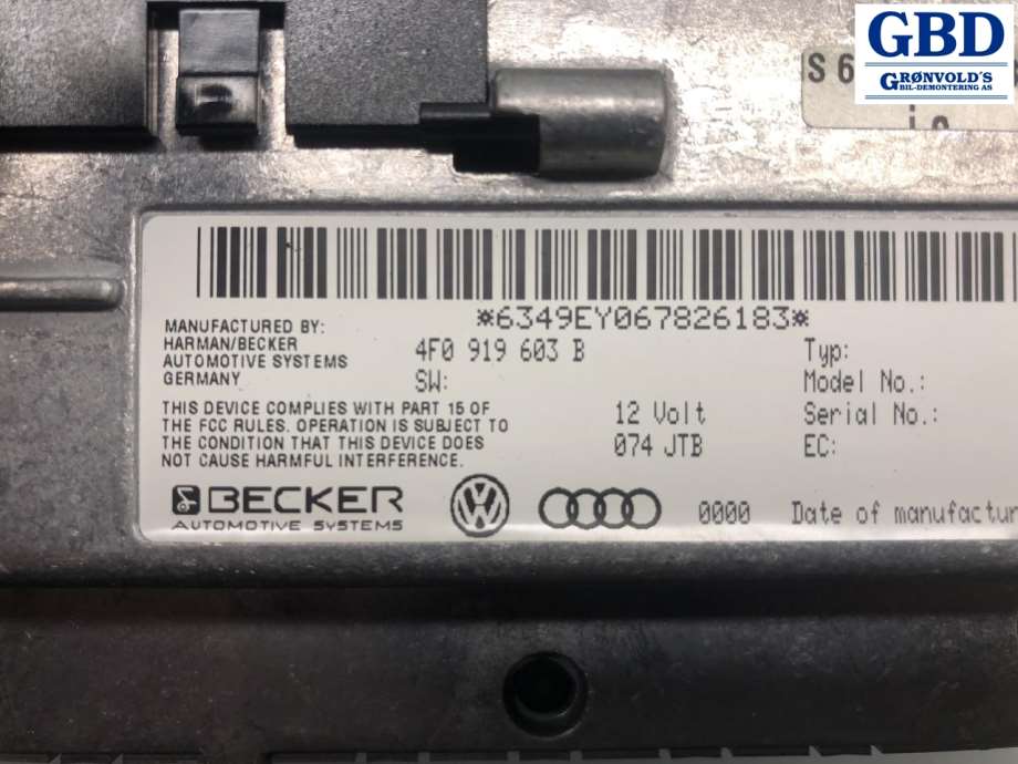 Audi Q7, 2006-2010 (Type I, Fase 1) (8T0 919 603 C|4F0 919 603 B)