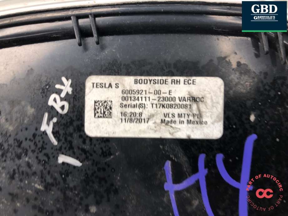 Tesla Model S, 2013-2016 (Fase 1) (6005921-00-B|6005921-00-D)