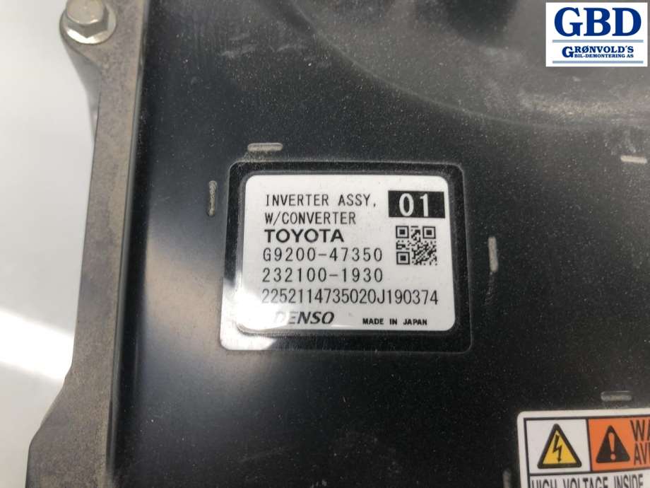 Toyota Corolla, 2019- (G920049136| G920049135|G9200-47350|232100-1930)