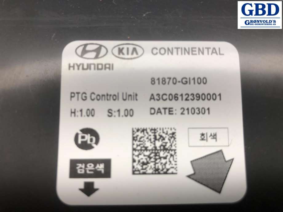 Hyundai Ioniq 5, 2021- (81870GI100)