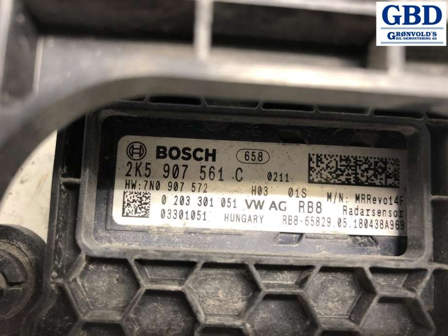 VW Caddy, 2015-2020 (Type III, Fase 3) (BOSCH|2K5 907 561 C|0 203 301 051)