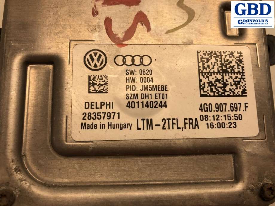 VW Passat, 2015-2019 (B8, Fase 1) (4G0 907 697 F)