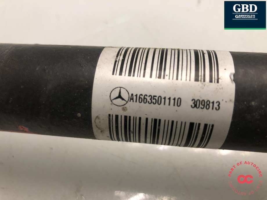 Drivaksel høyre bak, diesel/automat til Mercedes GL 2012-2016 (Fase 1) (X166) (X166) (A 166 350 11 10|A 166 350 11 10 80|)