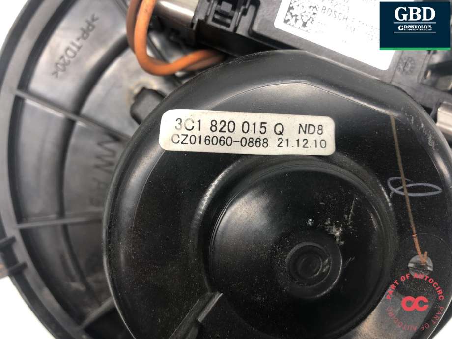 Varmeapparat motor til VW Passat 2011-2015 (B7) (B7) (1K1 820 015 Q|3C1 830 015 Q|1K1 820 021)