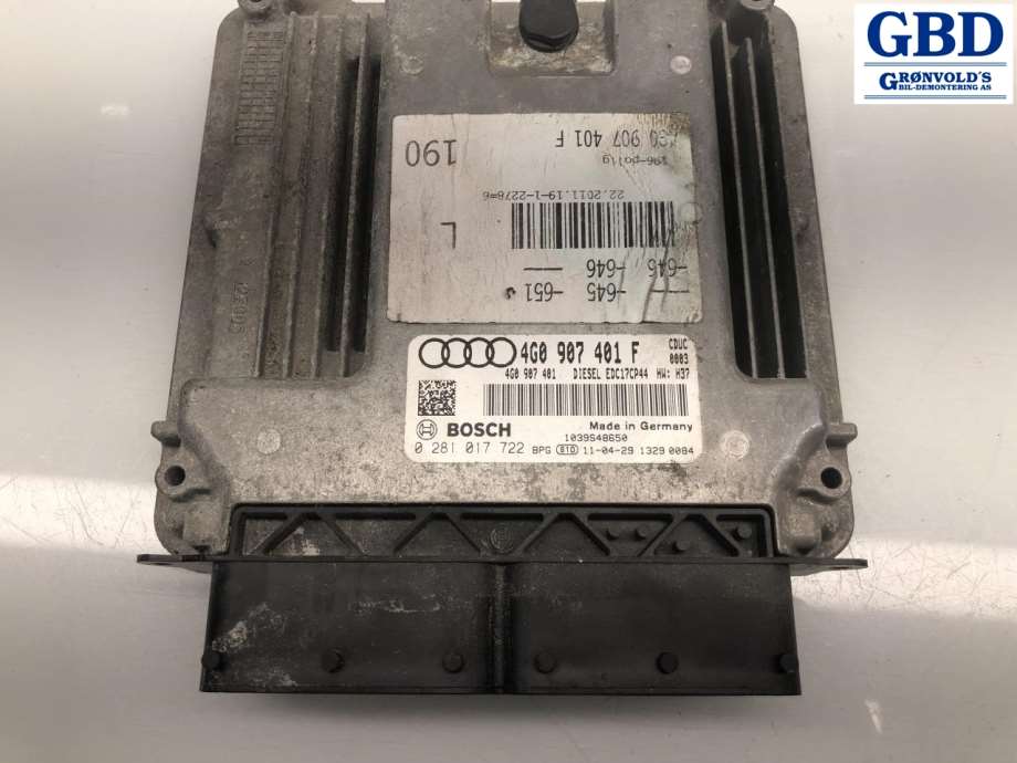 Audi A7, 2010-2014 (Type I, Fase 1)(BOSCH|4G0 907 401 F)