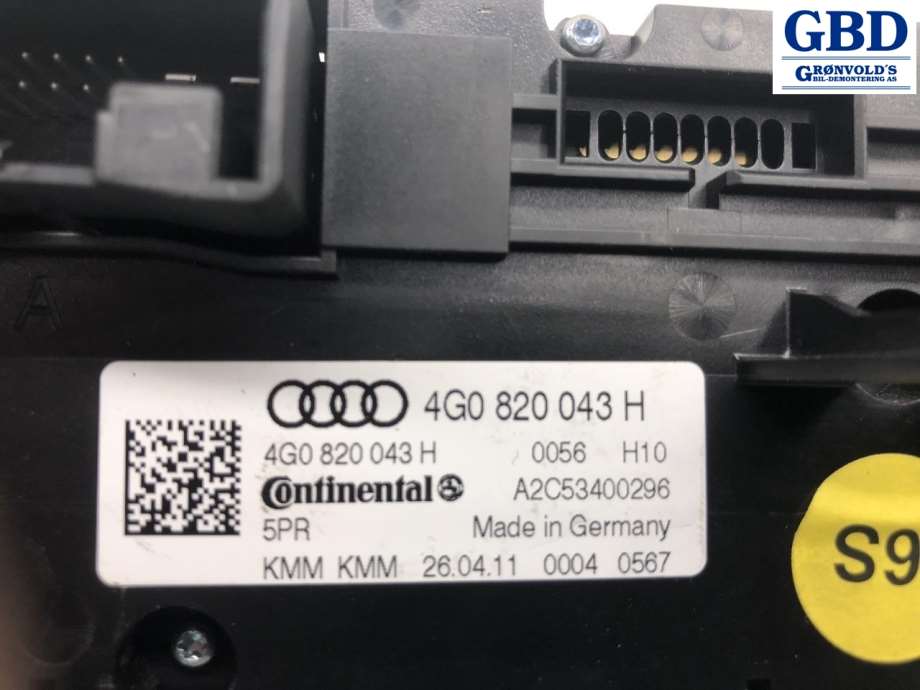 Audi A7, 2010-2014 (Type I, Fase 1) (4G0 820 043 H)