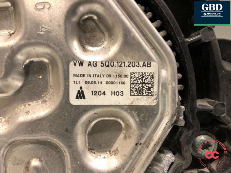 Škoda Octavia, 2013-2016 (Type III, Fase 1) (5Q0 121 203 AB|5WA 121 203 G)