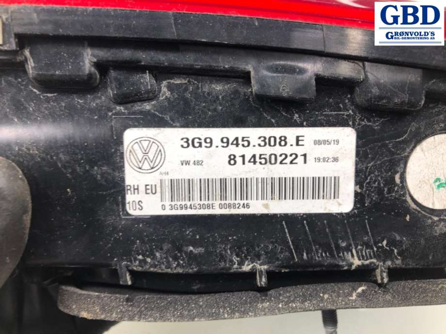 VW Passat, 2015-2019 (B8, Fase 1) (3G9 945 308 E)