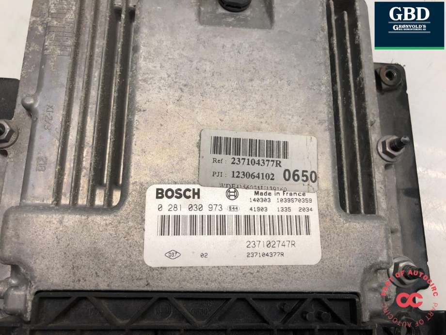 Styreenhet motor til Mercedes Citan 2012-2021 (W415) (W415) (BOSCH|A 415 900 12 01|0 281 030 973|123064102 0650)