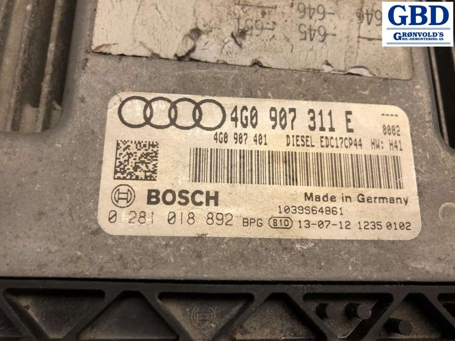 Audi A6, Allroad, 2012-2014 (Type III, Fase 1) (C7) (4G0 907 311|4G0 907 311 E)