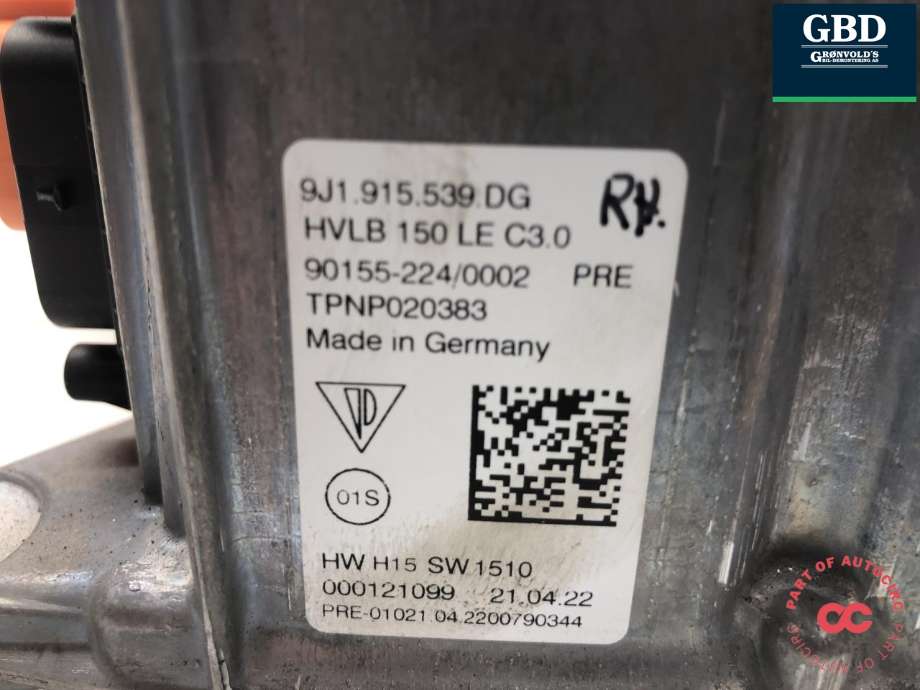 DCDC converter elbil til Porsche Taycan 2019-->> (9J1 915 539 DQ|9J1 915 539 DG|)