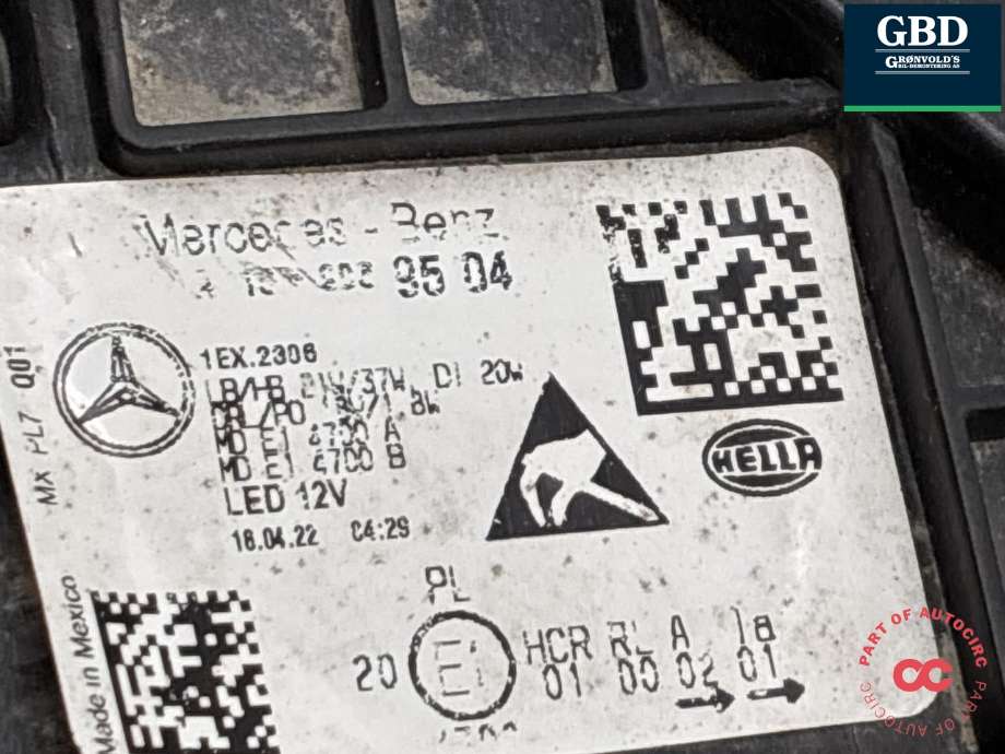 Frontlykt venstre full-LED til Mercedes GLE 2019-->> (W167) (W167) (A 167 906 03 03|)