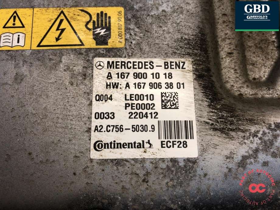 Inverter hybrid til Mercedes GLE 2019-->> (W167) (W167) (CONTINENTAL|A 167 900 10 18|A 167 906 38 10|A2.C756-5030.9)
