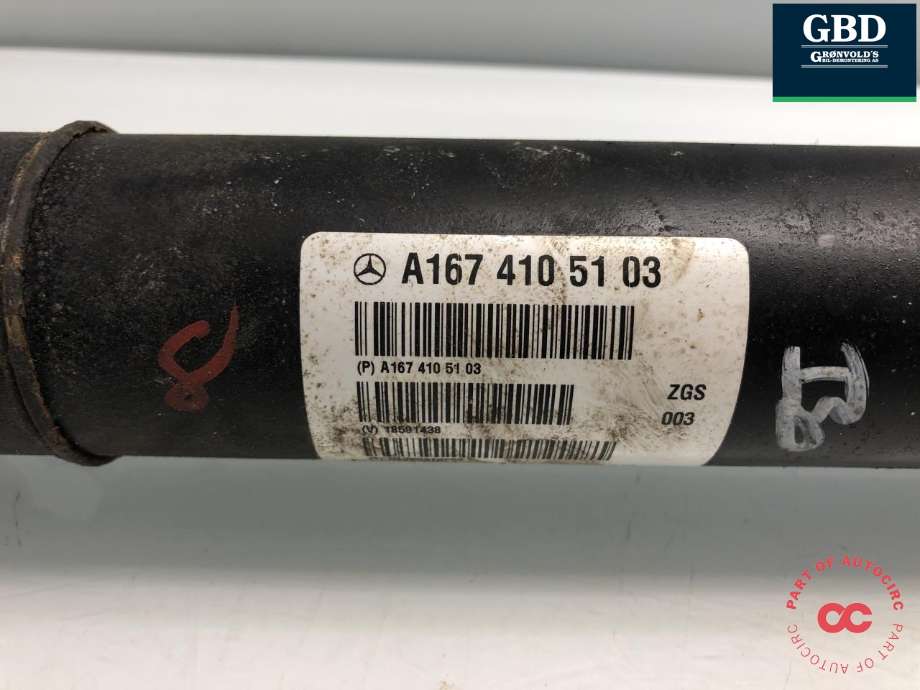 Mellomaksel fremre til Mercedes GLE 2019-->> (W167) (W167) (A 167 410 51 03|A 167 410 53 03|)